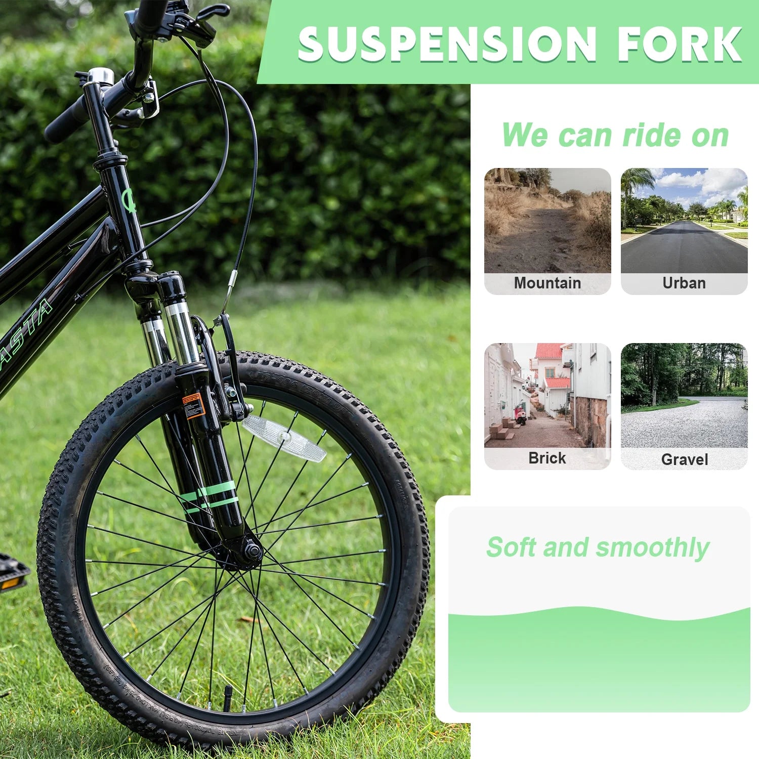 AVASTA 20'' Big Kids Mountain Bike for Age 6 7 8 9 10 11 12 Years Old Boys Girls Teen with Suspension Fork - Product image 23