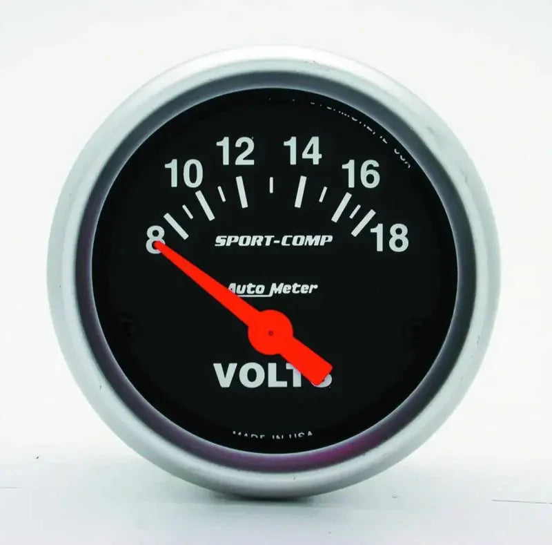 3391 Auto Meter Products Gauge Voltmeter 2-1/16 Inch