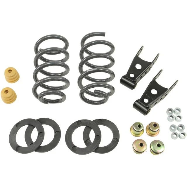 BELLTECH 649 LOWERING KITS Front And Rear Complete Kit W/O Shocks 2007-2013 Chevrolet Silverado/Sierra (Ext Cab & Crew Cab) 1 in. or 2 in. F/2 in. or 3 in. R drop W/O Shocks