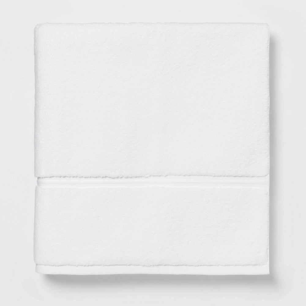 Oversized Spa Plush Bath Towel White - Threshold