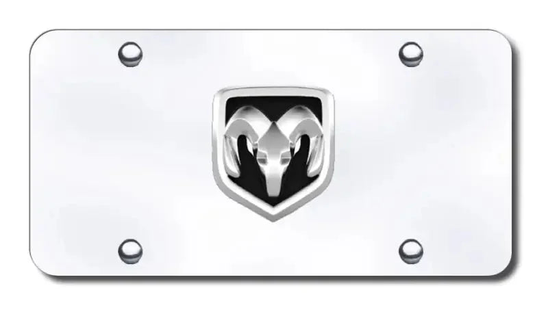 RAM.OEM.CC Automotive Gold License Plate Chrome Ram OEM Logo