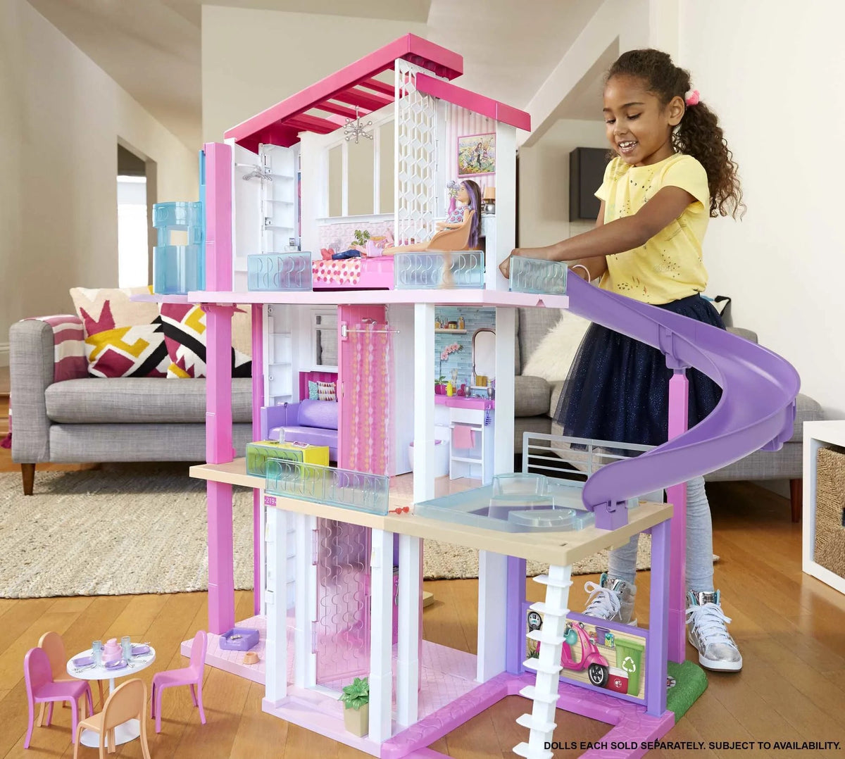 2025 Barbie DreamHouse dollhouse with over 70 accessories, working elevator, lights and sounds -