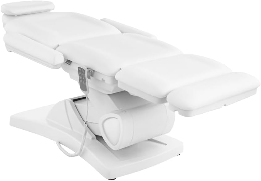 Physa Aesthetic Cosmetic Chair Massage Table Aesthetic Bed Physa Bolzano White (Electric, 4 Motors, 150 kg Max, White)