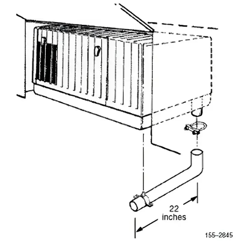 155-2325 Cummins Power Generation Generator Exhaust Pipe Use With
