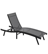 AECOJOY Outdoor Chaise Lounge, All Weather Pool Lounge Chairs Ergonomic Design (Dark Grey, 1 PCs) - Product image 1