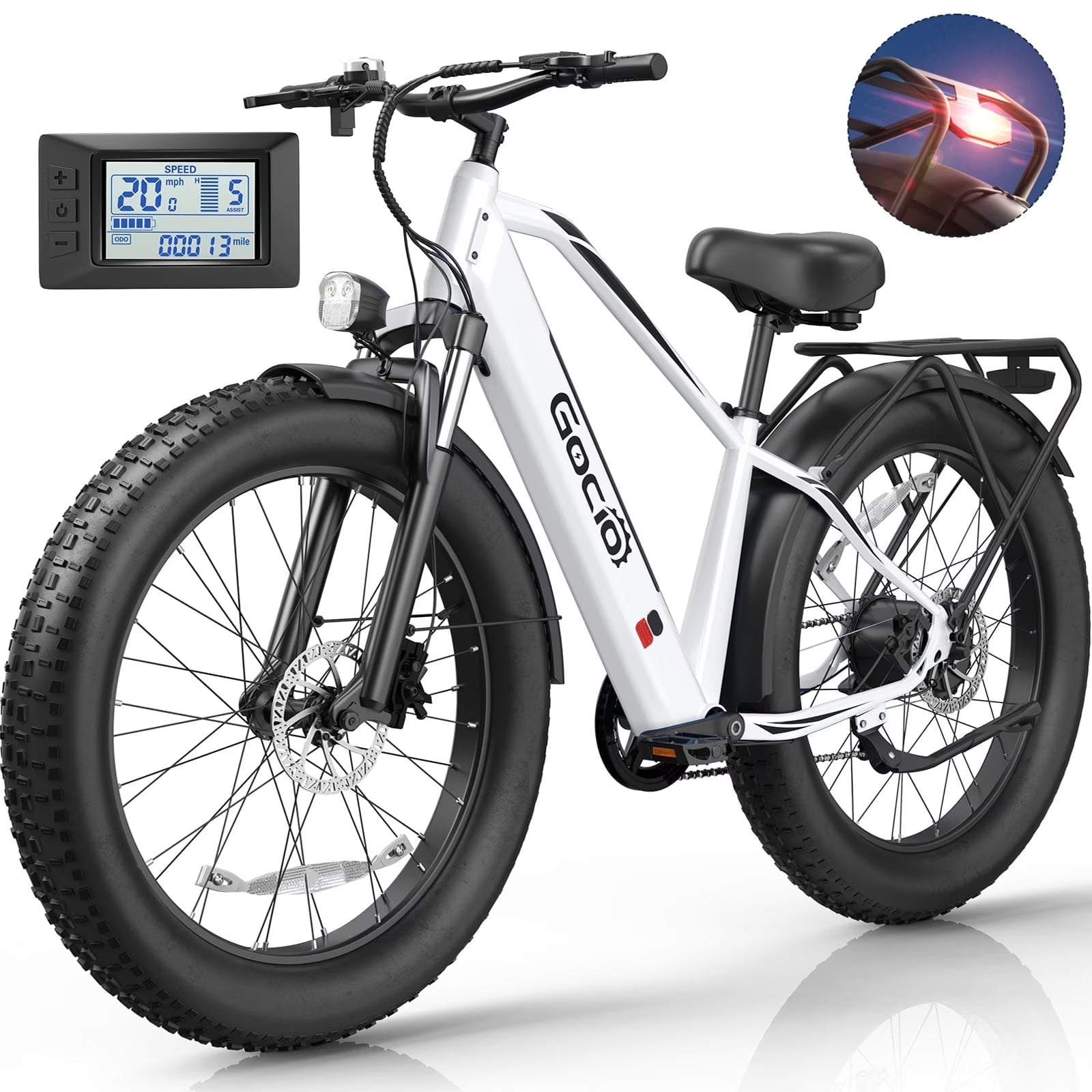 Gocio Electric Bike, 26"x4.0" Fat Tire E - Mountain Bike, Peak 1000W Motor - Product image 5
