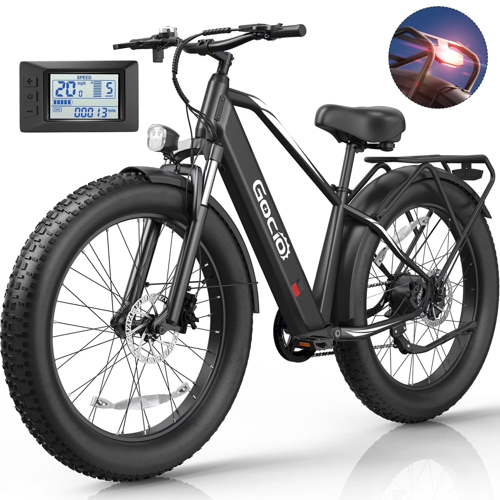Gocio Electric Bike, 26"x4.0" Fat Tire E - Mountain Bike, Peak 1000W Motor - Product image 3