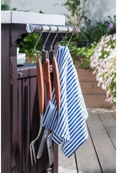 UNITY XL Gray Barbecue Prep Cart - 207 L - 134 x 51.7 x 89.6 cm