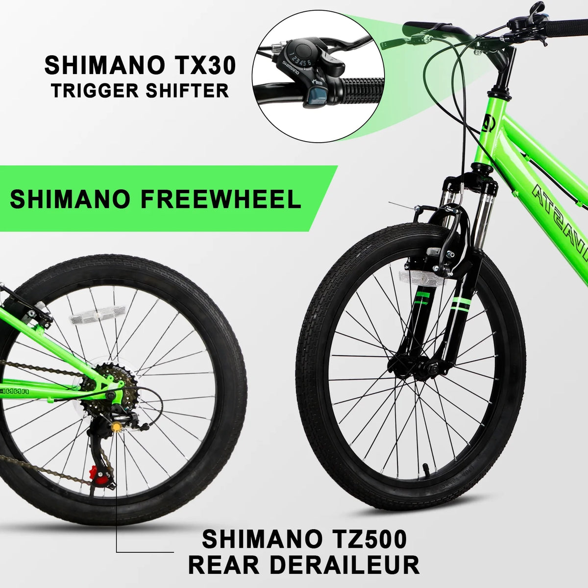 AVASTA 20'' Big Kids Mountain Bike for Age 6 7 8 9 10 11 12 Years Old Boys Girls Teen with Suspension Fork - Product image 37