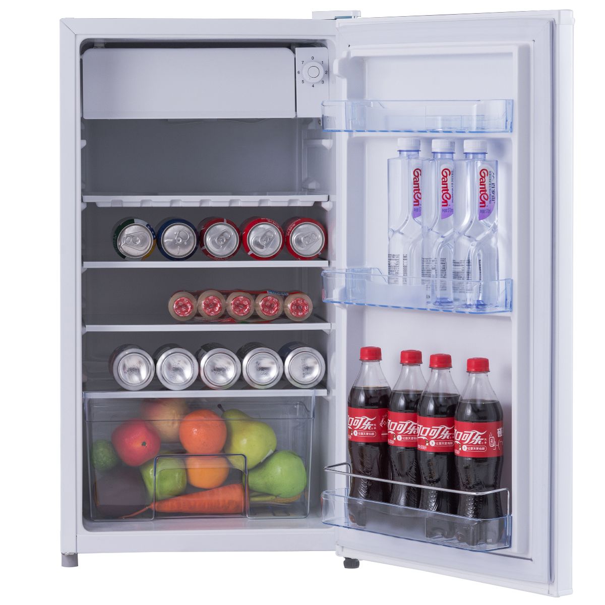 Combined Fridge Mini Fridge 91 Liters Mini Fridge Energy Class F Energy Savings 49 x 45 x 84 cm White -