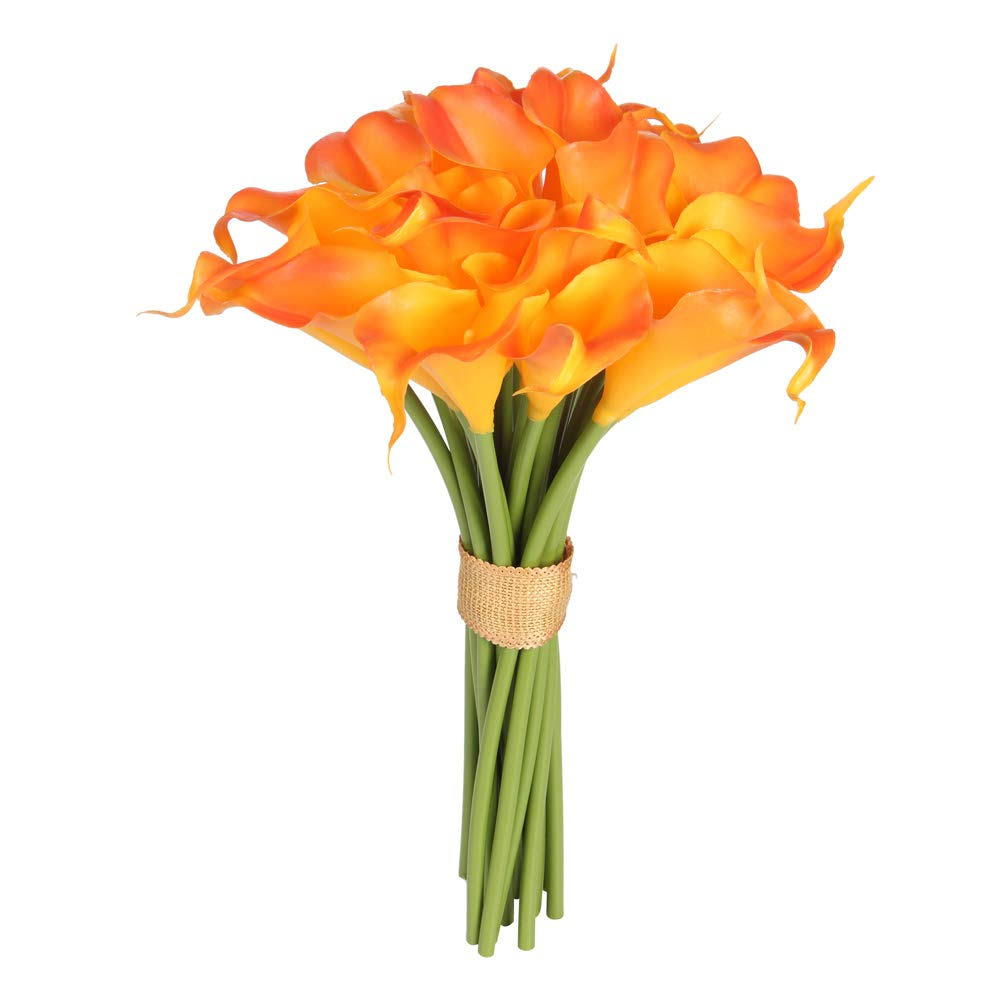 Easin Calla Lily Bridal Bouquet Wedding Flowers 20 Pcs A Set Artificial Flowers Home Decor Real Touch - Product image 1