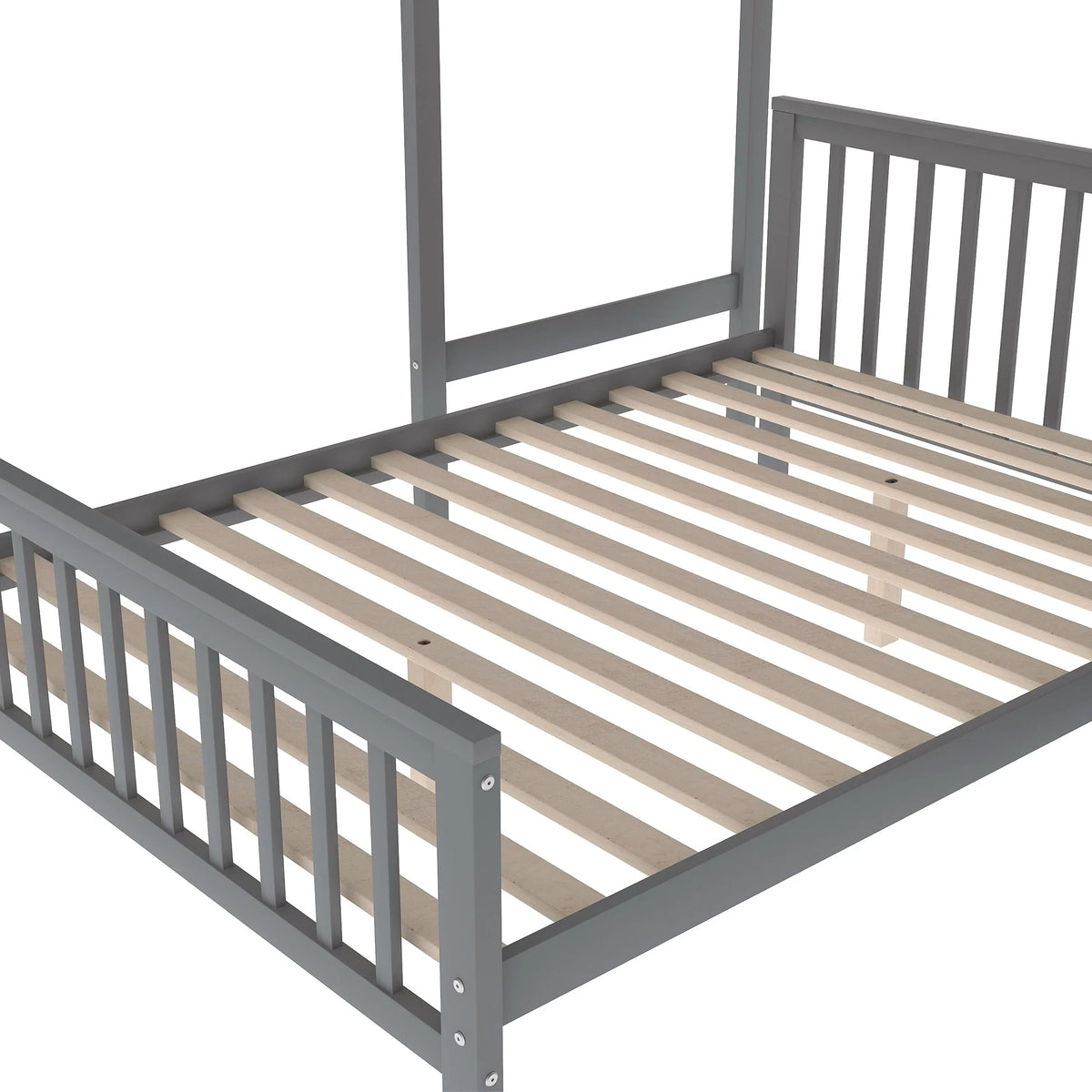 Euroco Wood Stairway Twin Loft Bed with Full Platform and Drawer - Product image 7