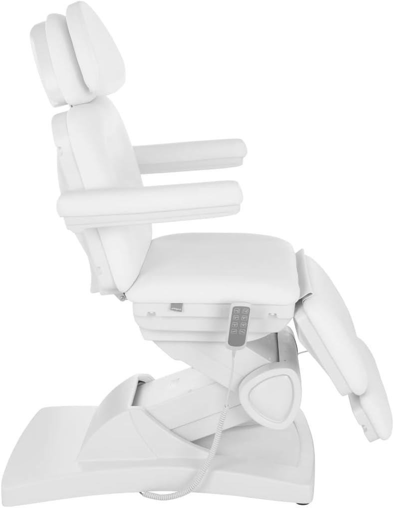 Physa Aesthetic Cosmetic Chair Massage Table Aesthetic Bed Physa Bolzano White (Electric, 4 Motors, 150 kg Max, White)