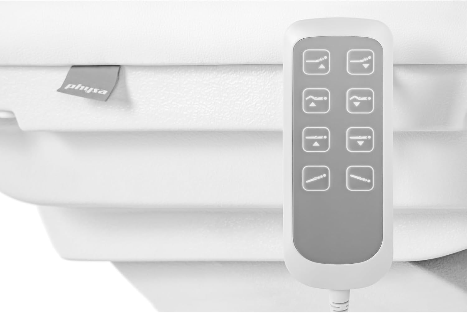 Physa Aesthetic Cosmetic Chair Massage Table Aesthetic Bed Physa Bolzano White (Electric, 4 Motors, 150 kg Max, White)