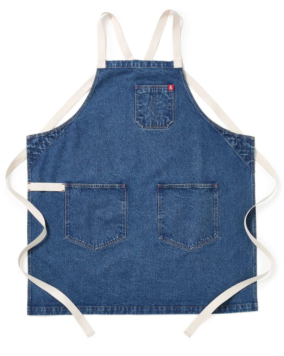 Hedley & Bennett Georgia Blue Crossback Apron - Professional Chef Apron with Pockets and Cross-Back Straps - Product image 1