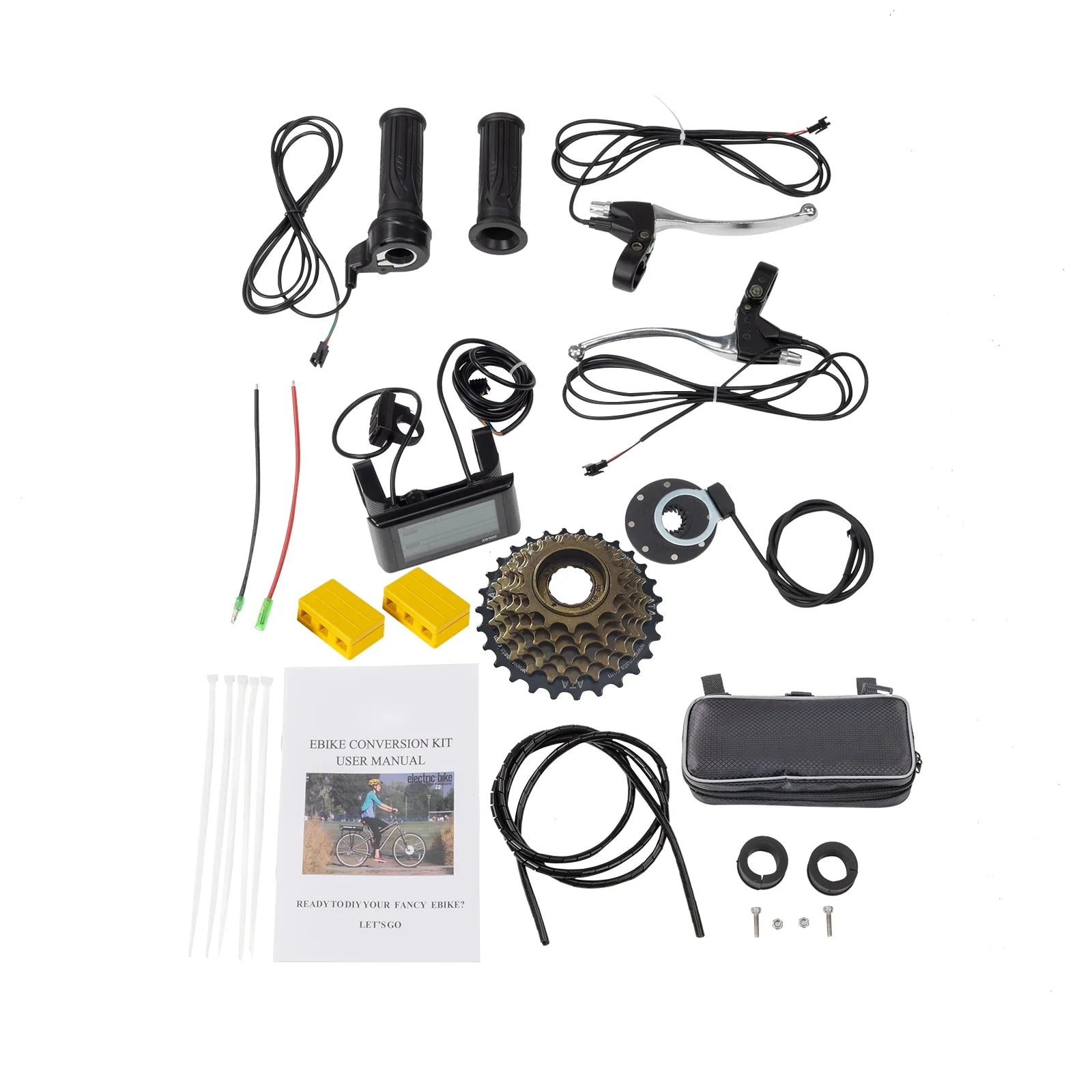 Ktaxon 48V 1000W Electric Bicycle Motor Kit, 26" Front Wheel E - Bike Conversion Kit W/ LCD Display - Product image 13