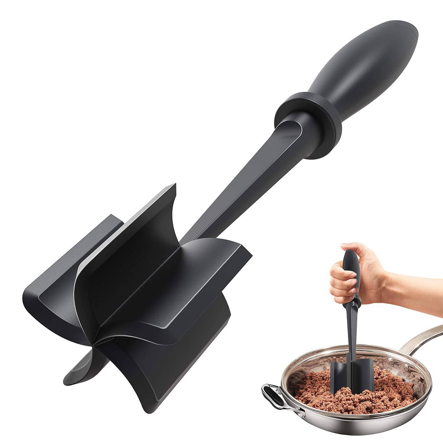 Upgrade Meat Chopper, Heat Resistant Meat Masher for Hamburger Meat, Ground Beef Smasher - Product image 1