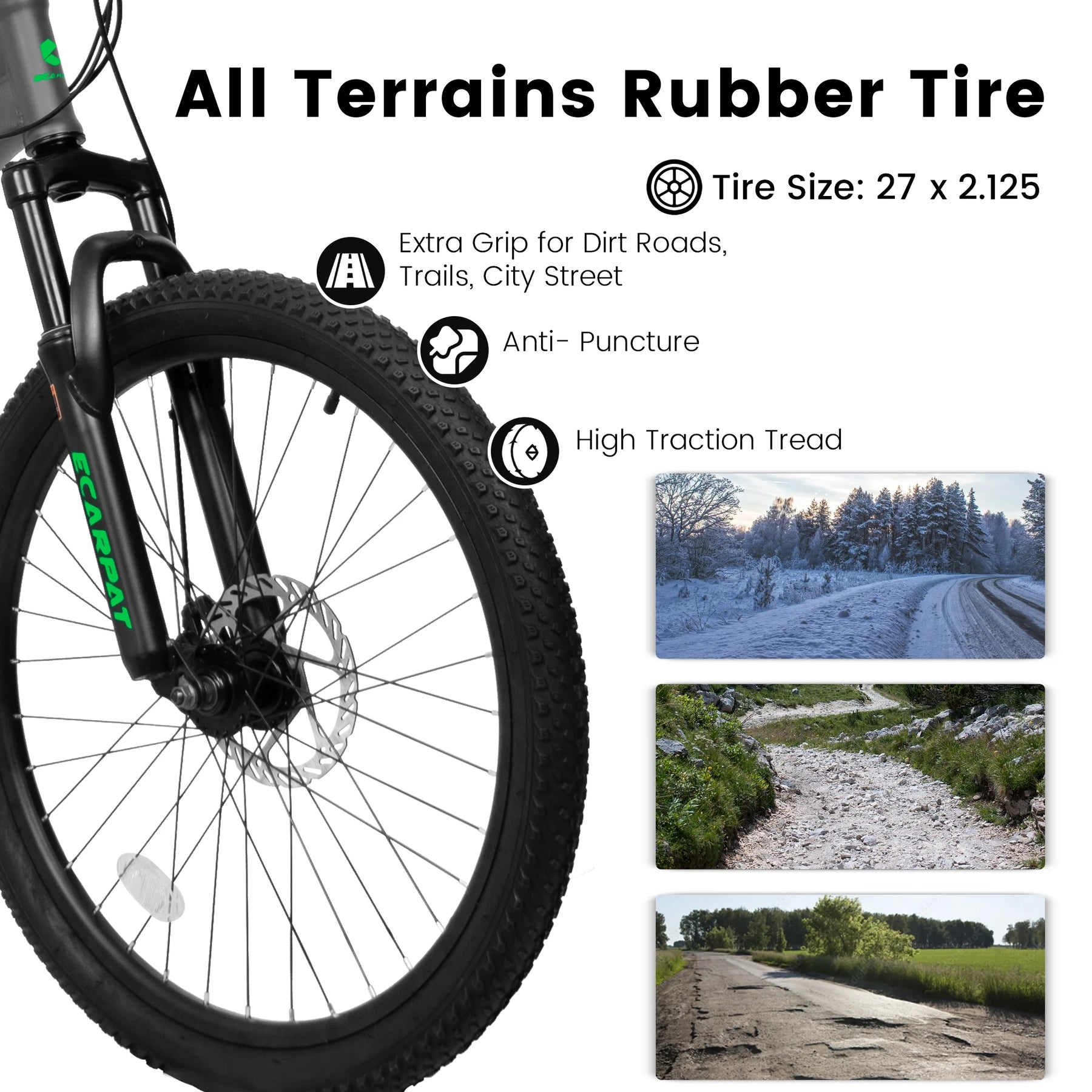 27.5 - Inch Mountain Bike for Adults - 21 - Speed Trail & City Bicycle with Disc Brakes - Gray - Product image 7