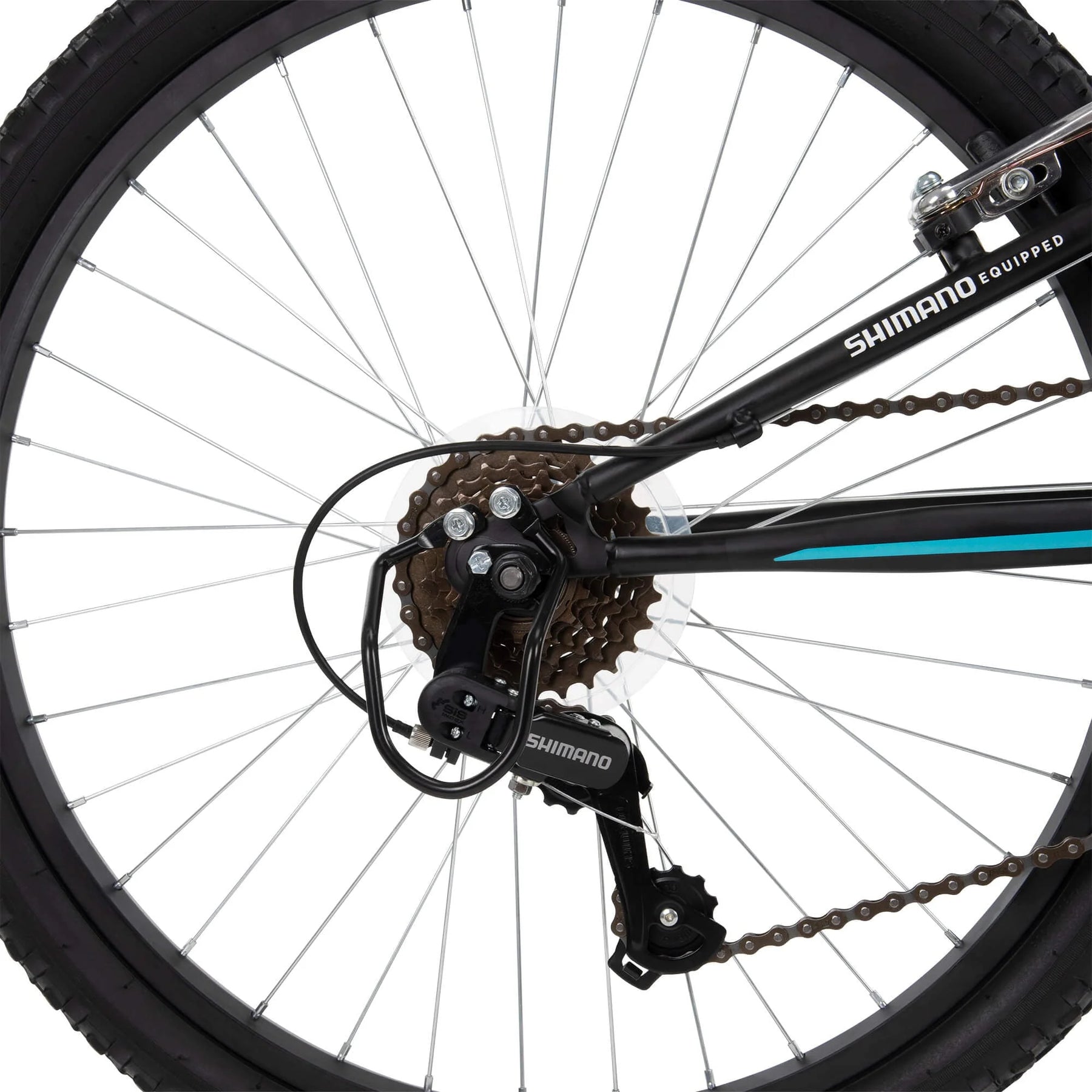 Huffy 24" Trail Runner Girls Full Suspension Mountain Bikes, Teal Blue - Product image 8