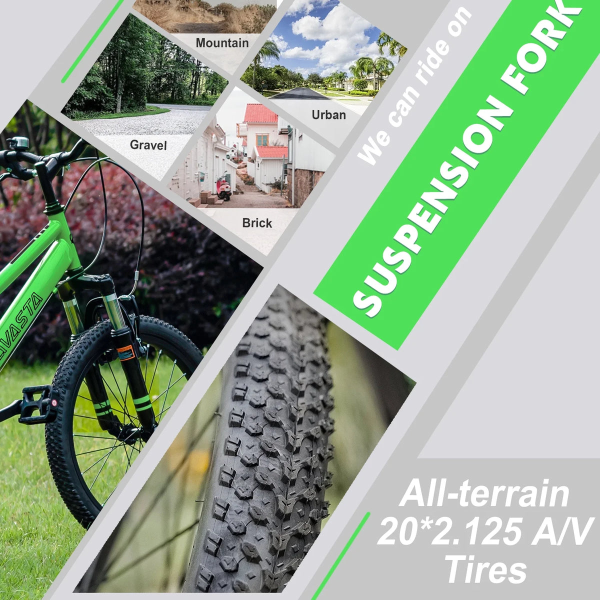 AVASTA 20'' Big Kids Mountain Bike for Age 6 7 8 9 10 11 12 Years Old Boys Girls Teen with Suspension Fork - Product image 35