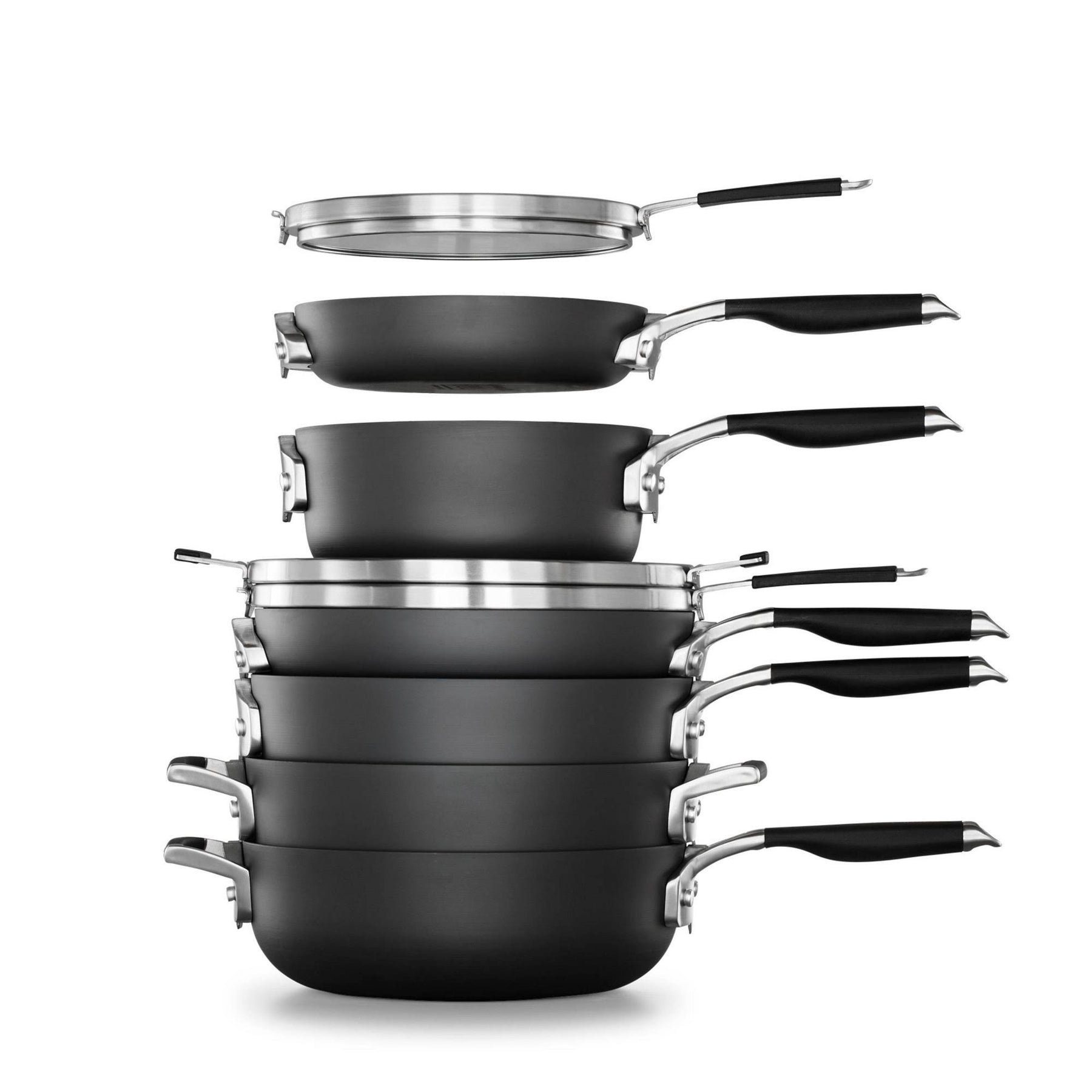 Calphalon Space-Saving Hard-Anodized Nonstick Cookware Set 9 PC - Product image 1