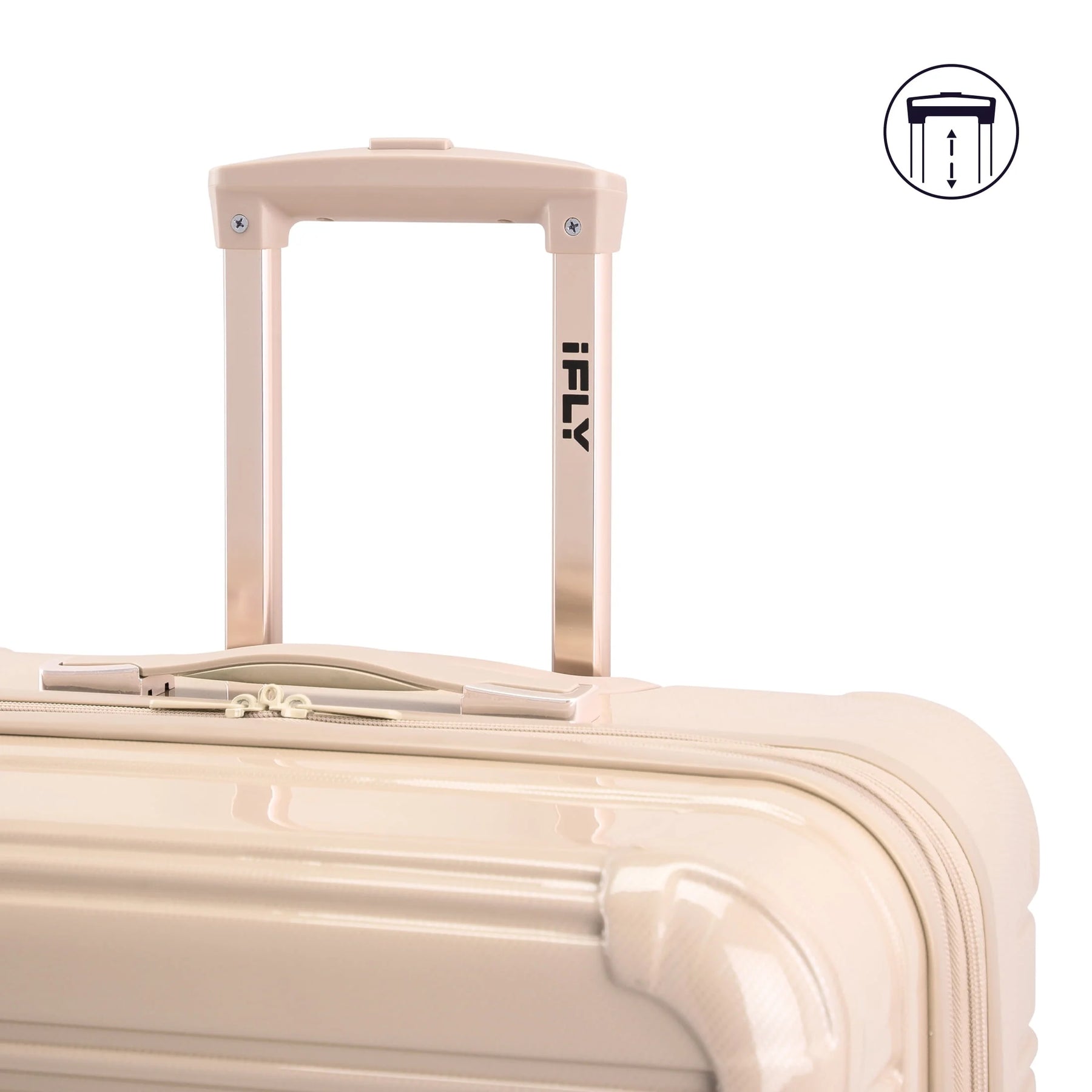 Ifly Hardside Fibertech Luggage 28" Checked Luggage, Champagne - Product image 7