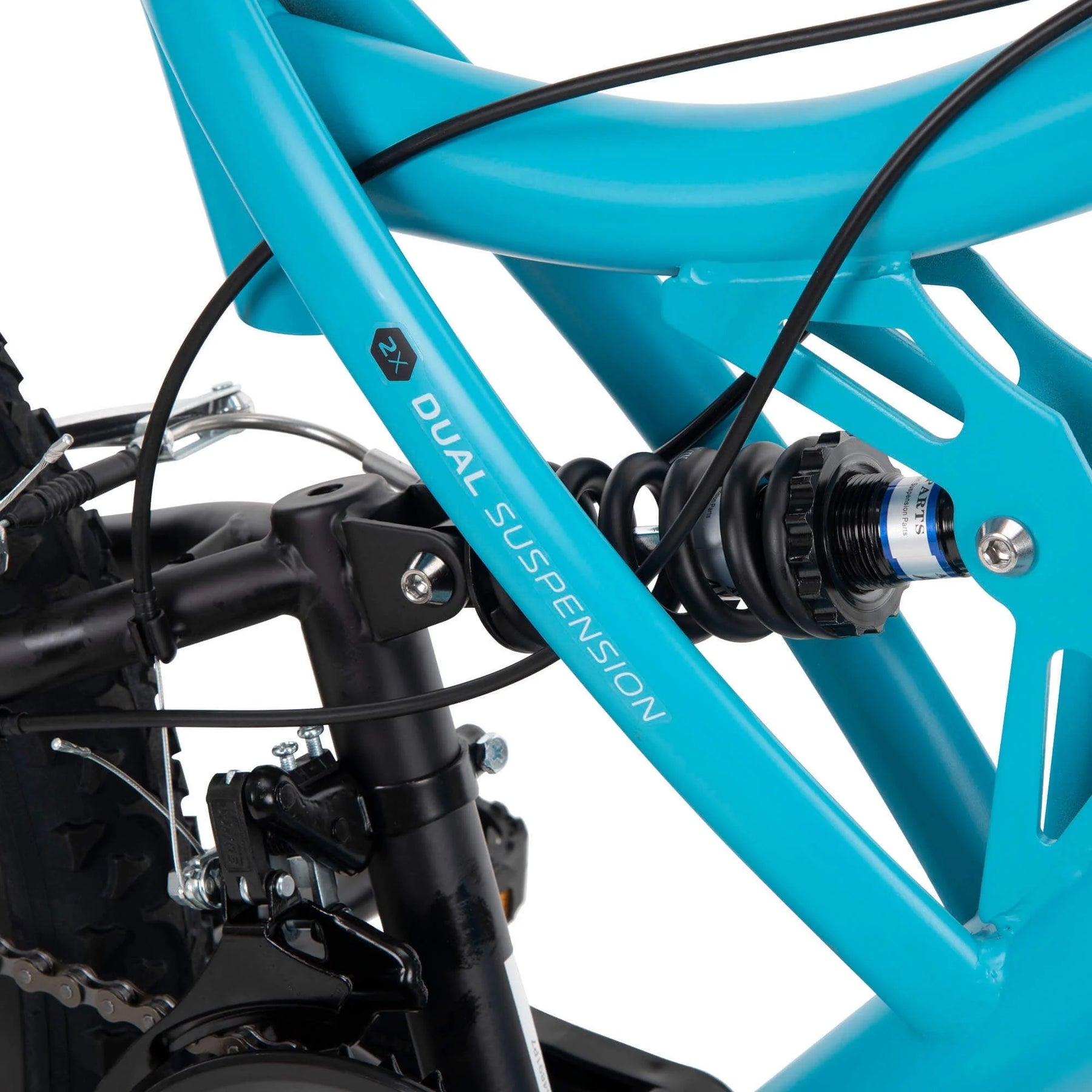 Huffy 24" Trail Runner Girls Full Suspension Mountain Bikes, Teal Blue - Product image 7