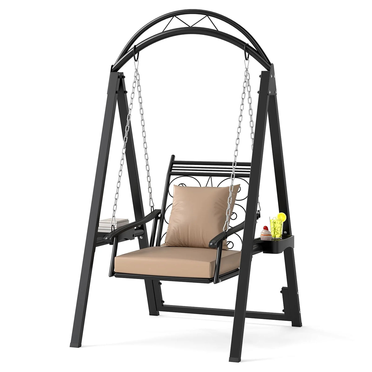 Tangkula Outdoor Patio Swing with Heavy-Duty Metal Frame - Product image 1